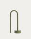 Bow green aluminium portable table lamp