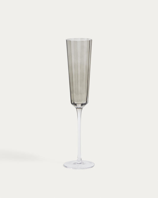 Clarien grey champagne glass, 18 cl