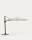 Noli beige cantilever parasol with graphite aluminium structure 300 x 300cm