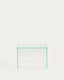 Orlia side table in clear tempered glass 50 x 50cm