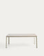 Anafi table in sintered stone and ecru aluminium 180 x 90 cm