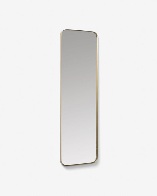 Marco gold metal wall mirror 30 x 100 cm