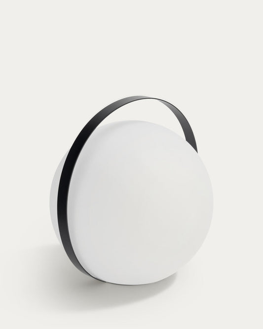 Dinesh table lamp with black steel flex