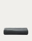 Anthracite grey linen and cotton Jaira headboard cover for a bed up to 150 cm