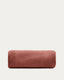 Kaeli footrest cover in terracotta bouclé Ø 120 cm