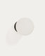 Brisia metal wall lamp with black finish and 1 frosted glass ball Ø15cm