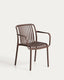 Isabellini stackable outdoor chair in brown