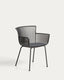 Surpika outdoor chair with graphite steel legs