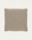 Blok beige chenille cushion 60 x 60cm