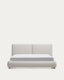 Elerio ecru chenille bed for 180 x 200cm mattress