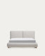 Elerio ecru chenille bed for 150 x 200cm mattress