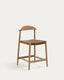 Nina stool in solid acacia wood height 62 cm