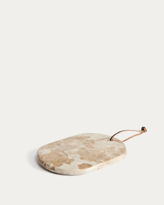 Orlina tray in beige marble 25 x 18 cm