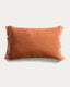Disea linen cushion cover with orange striped detail 40 x 60 cm