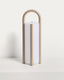 Leros large portable table lamp in taupe polyethylene and steel