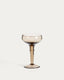 Vinea wine glass made of brown recycled glass