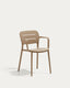 Morella stackable outdoor chair in beige