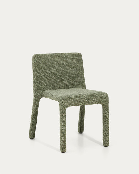 Loria green chenille stackable chair FSC 100%