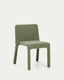 Loria green chenille stackable chair FSC 100%