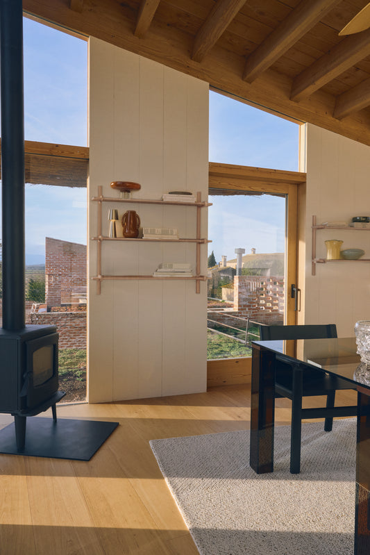 Sitra modular shelf, 3 solid oak wood shelves in a natural finish, 110 cm, FSC Mix Credit