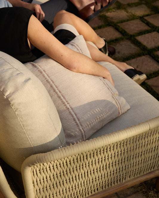 Drati beige 100% PET cushion cover 45 x 45cm