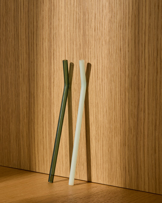 Micla set of 6 glass straws 10.5 cm
