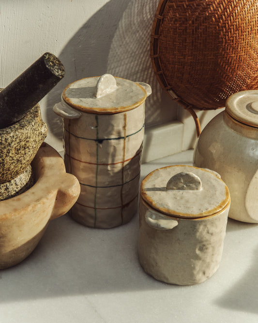 Belor white ceramic pot 13.5cm