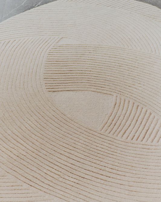 Domm beige wool rug,  160 x 230 cm