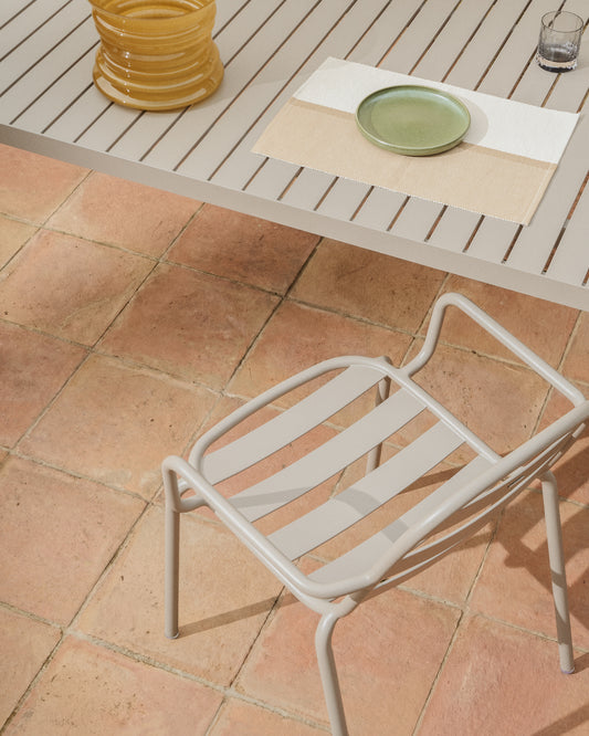 Tari 100% cotton beige table runner 50 x 150 cm