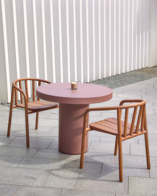 Aiguablava terracotta cement round table Ø90cm