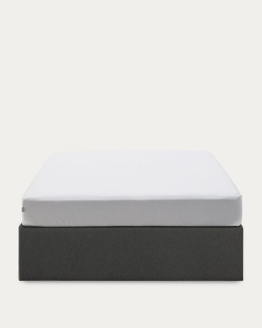 Matters ottoman bed base in black for a 160 x 200 cm mattress