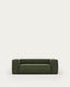 Blok 2-seater sofa in green thick corduroy 210cm FSC Mix Credit