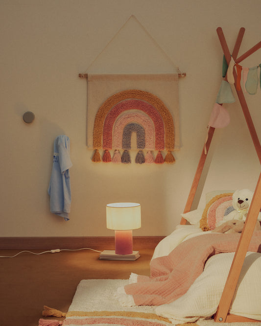 Tadea Wall Hanging cotton multicolor rainbow 60 x 52 cm