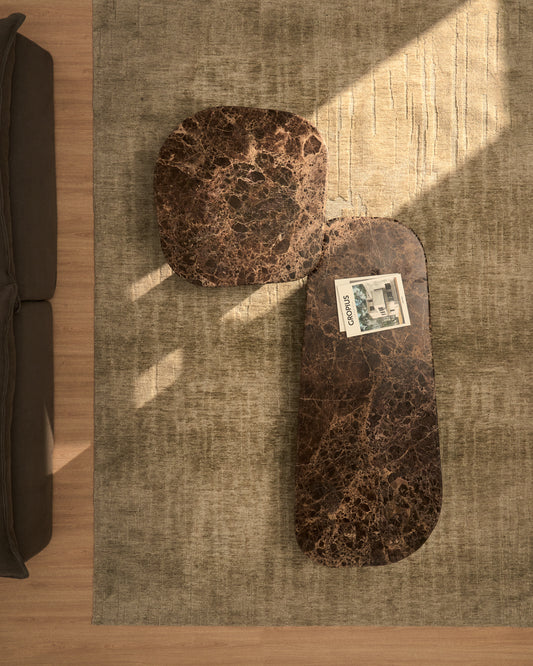 Eriana green cotton blend rug 200 x 300cm