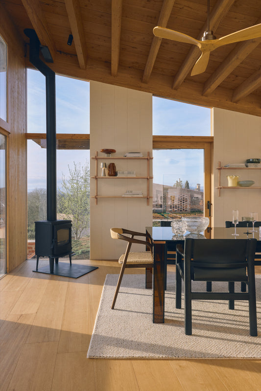 Sitra modular shelf, 3 solid oak wood shelves in a natural finish, 90 cm, FSC Mix Credit