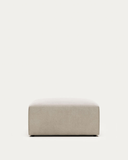 Blok beige chenille footrest 90 x 74cm FSC Mix Credit