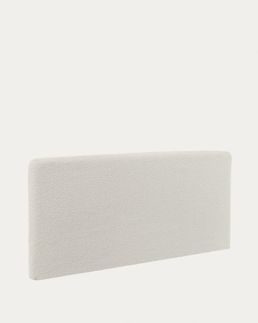 Dyla headboard with removable white bouclé cover for a bed up to 160 cm FSC Mix Credit