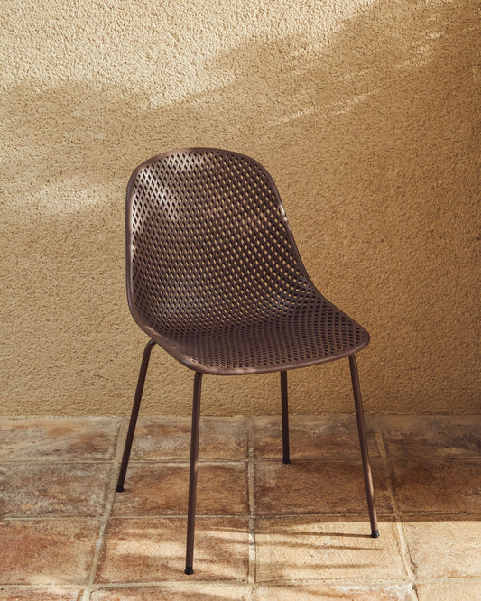 Quinby brown outdoor chair