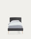 Dyla bed cover for a 90 x 190 cm mattress in black