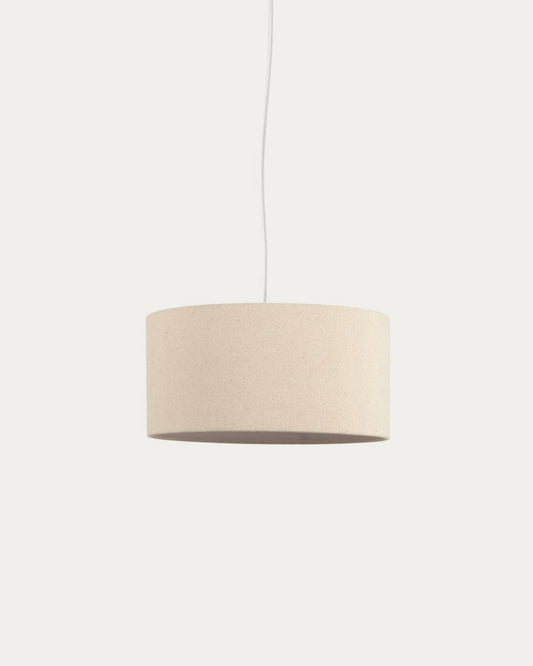 Nazli small linen ceiling light shade with beige finish Ø 40 cm