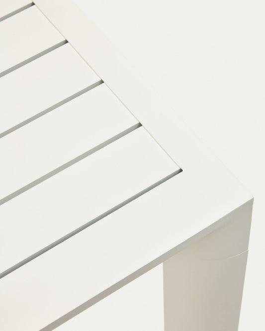 Culip aluminium outdoor table in powder coated white finish, 220 x 100 cm