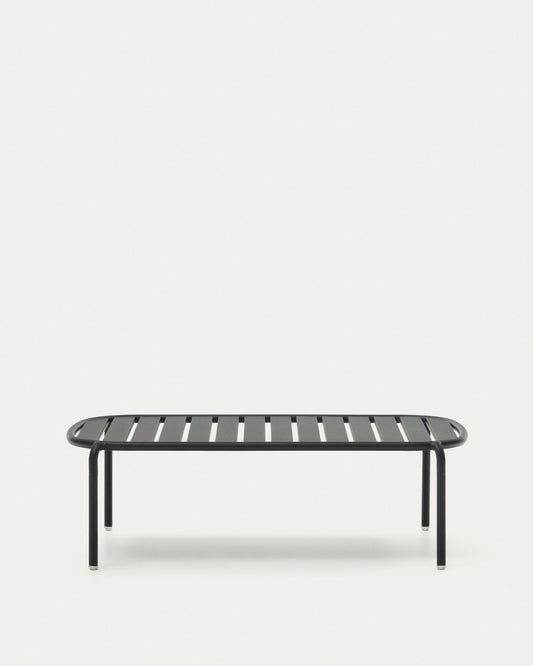 Joncols outdoor aluminium coffee table with powder coated grey finish, Ø 110 x 62 cm