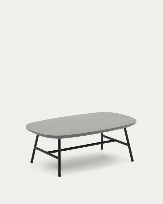 Bramant steel coffee table with black finish, 100 x 60 cm