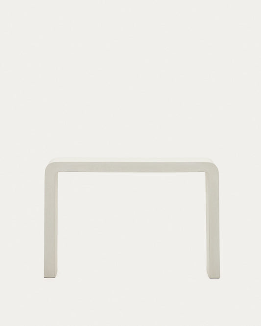 Aiguablava console in white cement, 120 x 80 cm