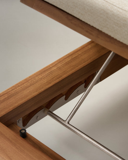 Turqueta sun lounger made from solid teak wood FSC 100%