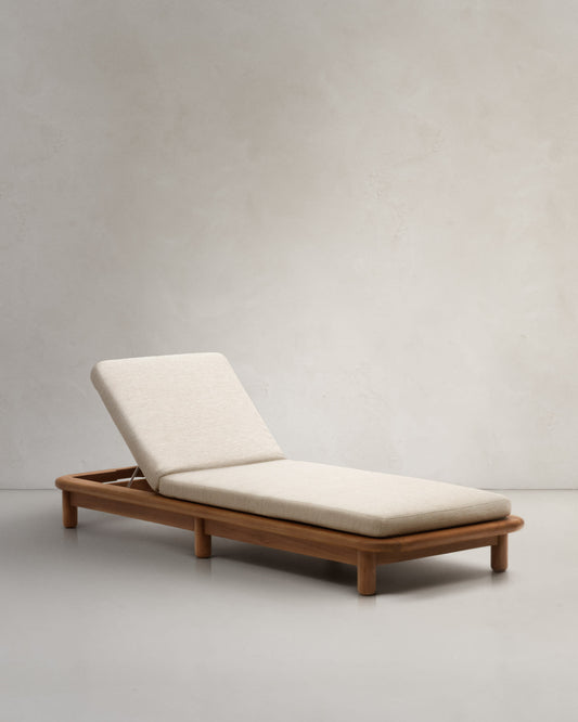 Turqueta sun lounger made from solid teak wood FSC 100%