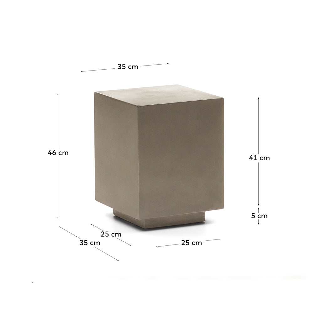 Rustella cement side table, 35 x 35 cm