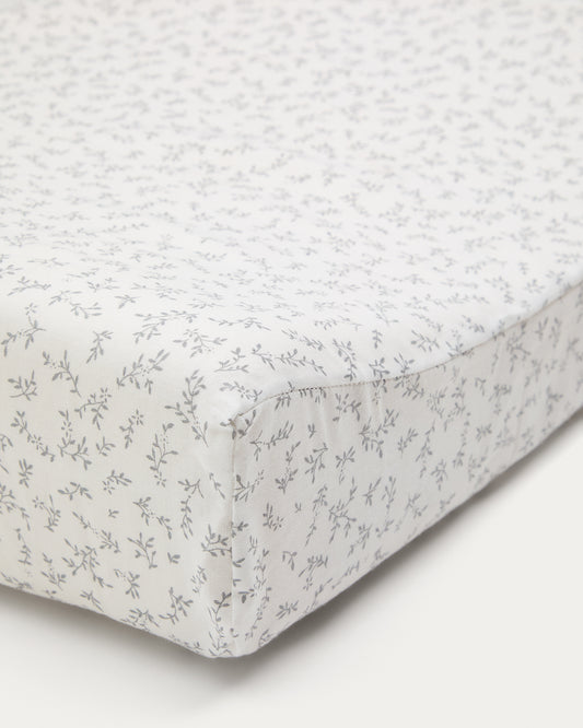 100% white cotton cover for Olna changing mat 50 x 70 cm