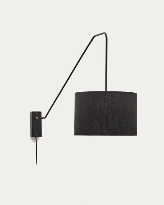 Jex wall lamp made of black painted metal