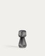 Reiba black metal solar table lamp